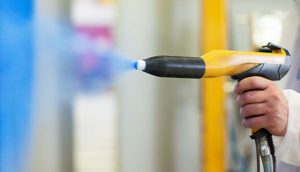 دستگاه پاشش رنگ الکترواستاتیک برای بادیزفام